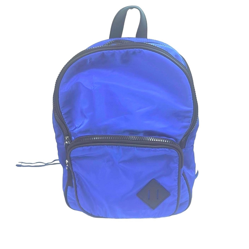 Royal Blue Nylon Backpack Navy Striped Lining NB193309 Lightweight School Travel
